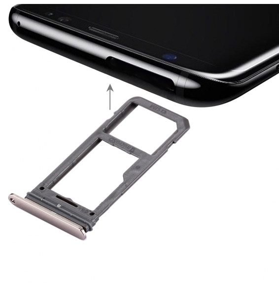 SIM + Micro SD Card Tray for Samsung Galaxy S8 SM-G950 (Gold)