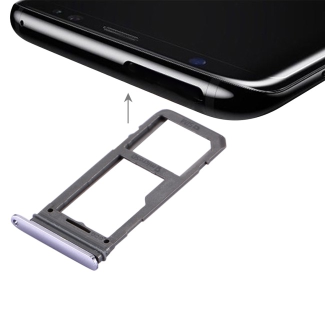 SIM + Micro SD Kartenhalter für Samsung Galaxy S8 SM-G950 (Grau) für 5,90 €