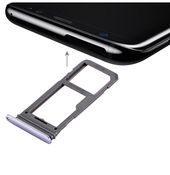 SIM + Micro SD Card Tray for Samsung Galaxy S8 SM-G950 (Gray)