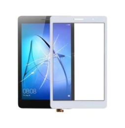 Vitre tactile pour Huawei MediaPad T3 8.0 KOB-L091, KOB-W09 (Blanc)(Avec Logo)