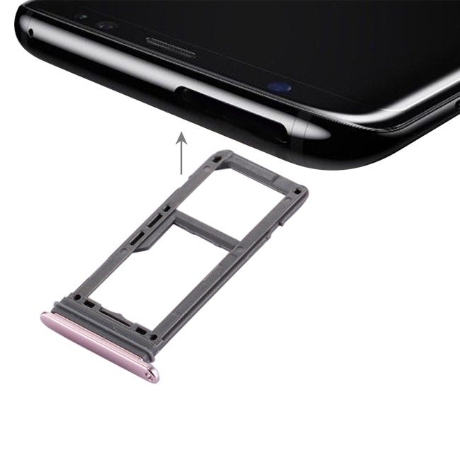 Tiroir carte SIM + Micro SD pour Samsung Galaxy S8 SM-G950 (Rose) à 5,90 €