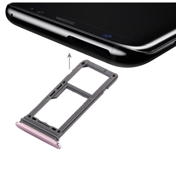 SIM + Micro SD Card Tray for Samsung Galaxy S8 SM-G950 (Pink)
