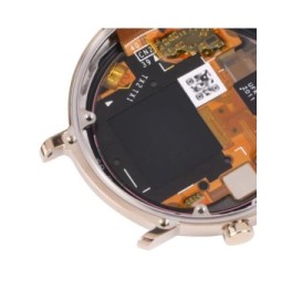Original LCD Bildschirm mit Rahmen für Huawei Watch GT2 42mm LTN-B19, DAN-B19 (Gold)