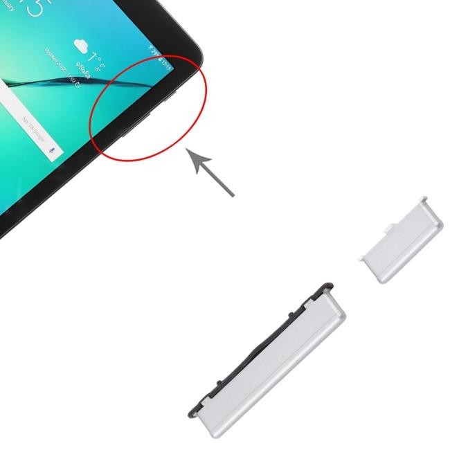 Ein/Aus Power & Volume Knopfe für Samsung Galaxy Tab S3 9.7 SM-T820 / T823 / T825 / T827 (Silber)