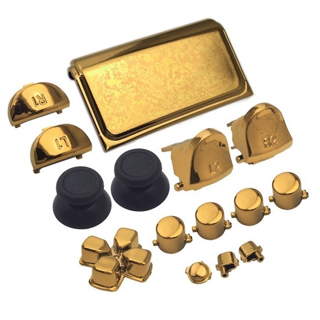 Buttons Set For PS4 Slim Controller (Gold)