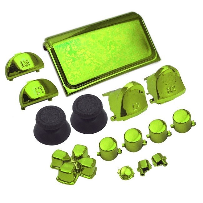 Buttons Set For PS4 Slim Controller (Green)