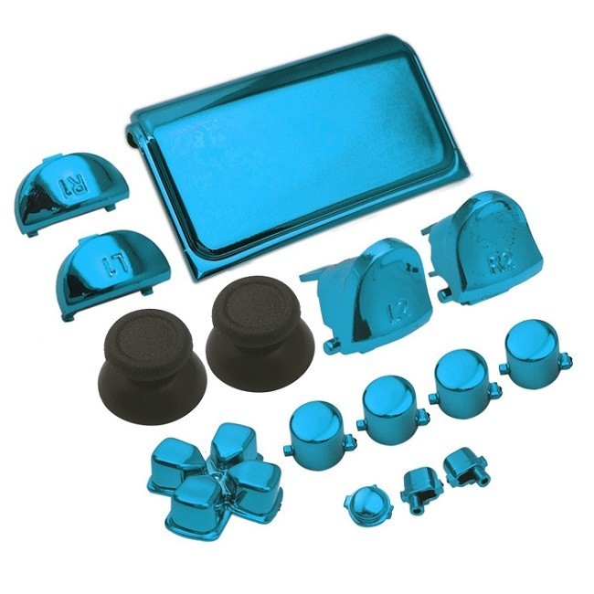 Kit de boutons pour manette PS4 Slim (Bleu)