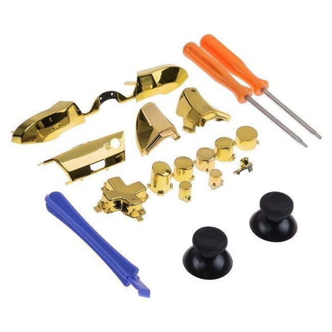 Buttons Set with Screwdriver for Xbox One Elite Controller (Gold)