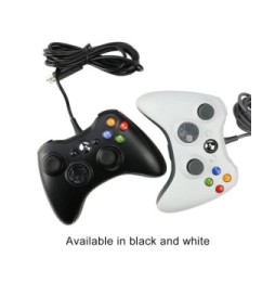 Manette filaire pour Microsoft Xbox 360 (Blanc) à €24.95