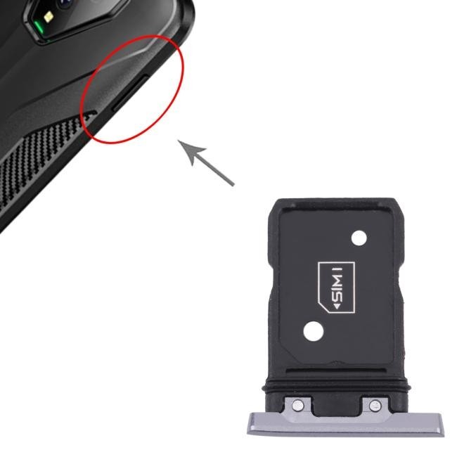 SIM + Micro SD Card Tray for Xiaomi Black Shark 3 KLE-H0 / KLE-A0 (Silver)