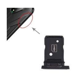 SIM + Micro SD Kartenhalter für Xiaomi Black Shark 3 KLE-H0 / KLE-A0 (Schwarz)