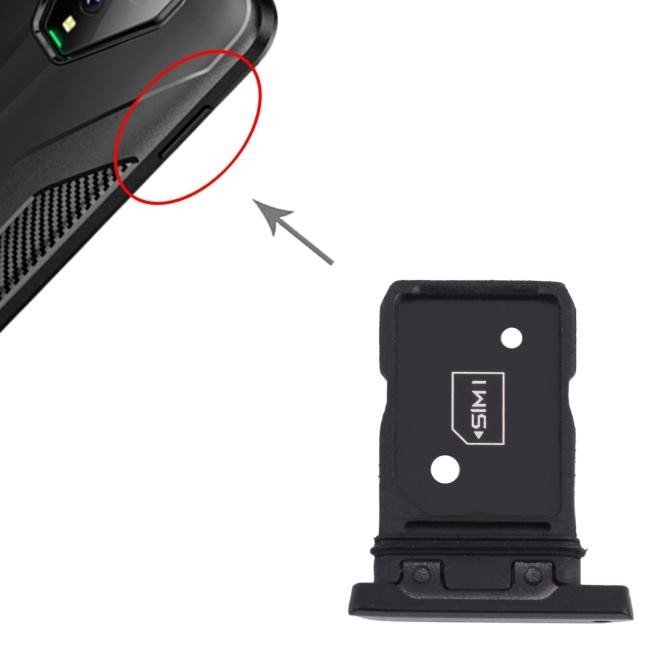 SIM + Micro SD Card Tray for Xiaomi Black Shark 3 KLE-H0 / KLE-A0 (Black)
