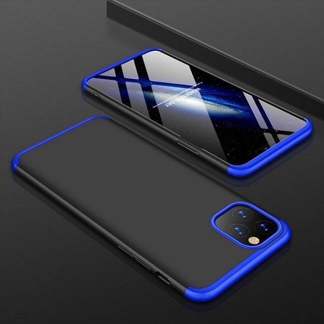 Ultradunne harde hoesje voor iPhone 11 Pro GKK (Zwart-blauw) voor €13.95
