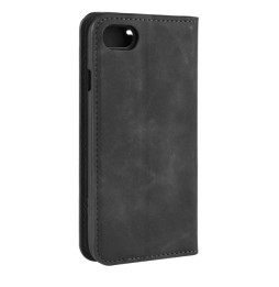 Magnetische Leder Hülle für iPhone SE 2020/8/7 (Schwarz) für €15.95