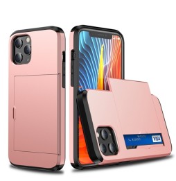 Shockproof Rugged Armor Case with Card Slots for iPhone 12 Pro (Rose Gold) at €13.95