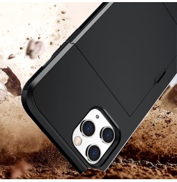 Armor schokbestendig robuuste hoesje met kaartsleuven voor iPhone 12 Pro (Zwart) voor €13.95