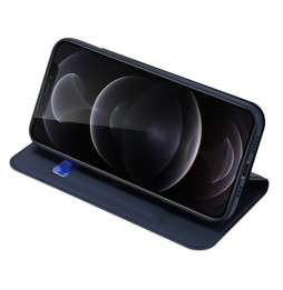 Magnetische leren hoesje met kaartsleuven voor iPhone 12 Pro DUX DUCIS (Blauw) voor €16.95