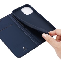 Magnetische leren hoesje met kaartsleuven voor iPhone 12 Pro DUX DUCIS (Blauw) voor €16.95