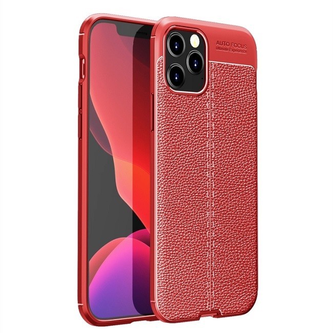 Shockproof Leather Case for iPhone 12 Pro Max (Red) at €12.95