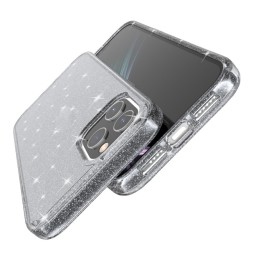 Siliconen schokbestendig glitter hoesje voor iPhone 12 Pro Max (Grijs) voor €14.95