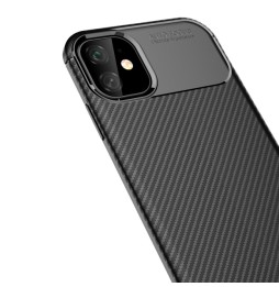 Carbon siliconen hoesje voor iPhone 12 Pro Max (Blauw) voor €13.95