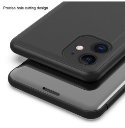 Spiegel leren hoesje voor iPhone 12 Pro Max (Zilver) voor €14.95