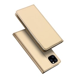 Magnetic Leather Case with Card Slots for iPhone 11 Pro Max DUX DUCIS (Gold) at €16.95