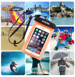 Transparent Universal Waterproof Bag with Lanyard for iPhone, Galaxy, Huawei, Xiaomi, LG, HTC... HAWEEL (Transparent) at €13.95