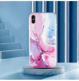 Silicone Case for iPhone X/XS (Pink Green Marble) at €12.95