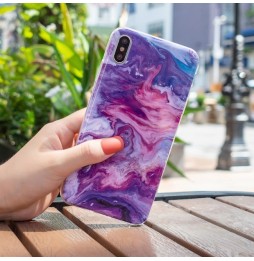 Silicone Case for iPhone X/XS (Purple Marble) at €12.95