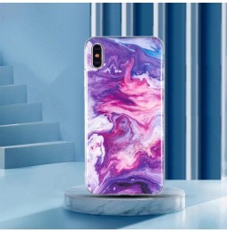 Silicone Case for iPhone X/XS (Purple Marble) at €12.95