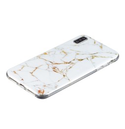 Silikon Case für iPhone X/XS (Weißer Marmor) für €12.95