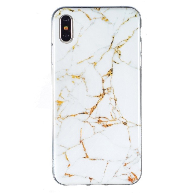 Silikon Case für iPhone X/XS (Weißer Marmor) für €12.95