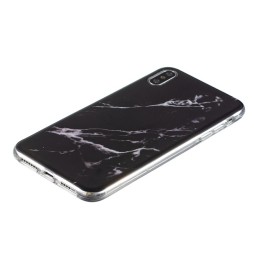 Siliconen hoesje voor iPhone X/XS (Zwart marmer) voor €12.95