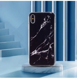 Silikon Case für iPhone X/XS (Schwarzer Marmor) für €12.95
