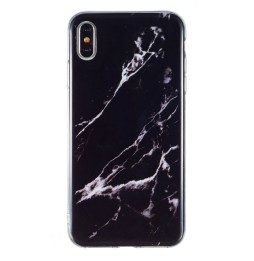 Silikon Case für iPhone X/XS (Schwarzer Marmor) für €12.95