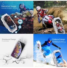 Underwater Waterproof Diving Case for iPhone XS Max 40m/130ft PULUZ (White) at €25.50