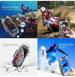Underwater Waterproof Diving Case for iPhone XS Max 40m/130ft PULUZ (Black) at €25.50