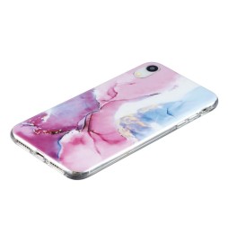 Silikon Case für iPhone XR (Pink Green Marble) für €12.95
