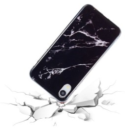Silikon Case für iPhone XR (Schwarzer Marmor) für €12.95