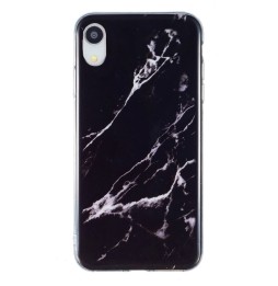 Siliconen hoesje voor iPhone XR (Zwart marmer) voor €12.95