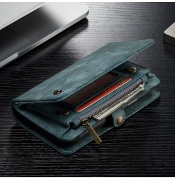 Leren Afneembare portemonnee hoesje voor iPhone XR CaseMe (Blauw) voor €28.95