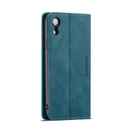 Magnetic Leather Case with Card Slots for iPhone XR CaseMe (Blue) at €15.95
