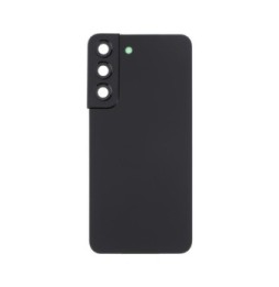 Cache arrière avec lentille pour Samsung Galaxy S22 SM-S901 (Noir)(Avec Logo)