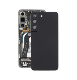 Battery Back Cover with Lens for Samsung Galaxy S22 SM-S901 (Black)(With Logo)