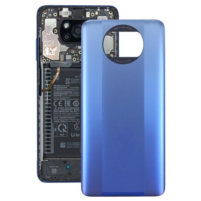 Cache arrière original pour Xiaomi Poco X3 Pro (Bleu)(Avec Logo) à €24.90