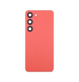 Battery Back Cover with Lens for Samsung Galaxy S23 SM-S911 (Red)(With Logo)