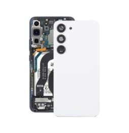 Battery Back Cover with Lens for Samsung Galaxy S23 SM-S911 (Cream)(With Logo)