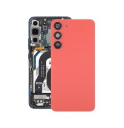 Rückseite Akkudeckel mit Linse für Samsung Galaxy S23+ SM-S916 (Rot)(Mit Logo)
