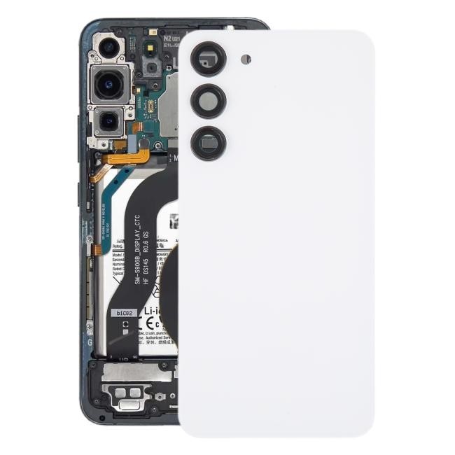 Battery Back Cover with Lens for Samsung Galaxy S23+ SM-S916 (Cream)(With Logo)